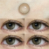 1pair Natural Gray Color Contact Lenses Cosmetic Softlens 14.2mm