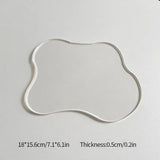 Irregular Acrylic Coasters Clear Mirror Coasters Nordic Ins Simple Table Mat Desktop Decor Ornaments Home Shooting Props