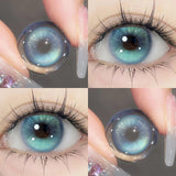 1pcs Hot Selling Color Contact Lenses with Prescription Blue Beatuy Contacts Lens Makeup Yearly Fast Delivery