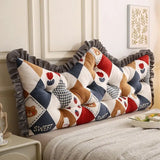 Soft Skin-friendly Cute Crown Shaped Cushion Various Patterns Bedding Waist Protection Pillow Fluffy Comfortable Tatami Bolster