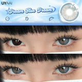 1 Pair Yearly Use Color Contact Lenses for Eyes Natural Look Brown Eye Lenses Beauty Pupils Gray Lens Eyes Cosmetic