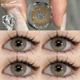 1 Pair Blue Colored Contact Lenses for Eyes Natural Brown Contact Lenses Fashion Lenses Brown Eye Lens Softlenses