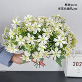 Korean Style Daisy Butterfly Flower Artificial Flowers Dried Flower Bouquet Living Room Window Wedding Greenhouse Decoration