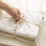 Minimalist Polka Dot Style Bedding Set Duvet Cover Set Four Piece Bedding Set Bed Sheet Fully Enclosed for Home