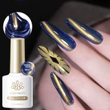 10ml Pink Gold Water Light Cat Magnetic Gel Polish HEMA TPO FREE Aurora Glitter Crystal Soak Off UV Varnish Manicure