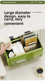 Foldable Desk Organizer No Drill Wall Mount Hanging Storage Box Space Saving Rack for Home Living Room Bedside Office Stationery