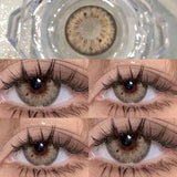 1pair Blue Green Gray Brown Color Contact Lenses Blackspot Iris Circle Lens 14.2mm Fastshipping