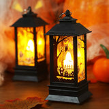 Halloween Pumpkin Lantern Portable Flameless LED Candle Lamp With Battery Outdoor Indoor Home Halloween Party Table Decoration