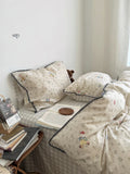 Pure Cotton Double Layered Lace Four Piece Bedding Set Cute South France Secret Garden Cartoon Design Bed eet Cover Duvet C...