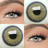Colored Contact Lenses NEALA Brown Yellow Hazel Sheer Green Color Contacts Eye Lens Eyes Half Year 2Pcs