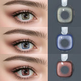 6 Months Wear Myopia Colored Lenses Power Pussy Control Grey Soft Contacts Cosplay Eye Makeup Cosmetic