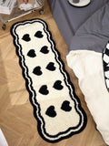 50*160cm Mini Hearts Rug Door Tufting Mat Soft Thick Fluffy  Door Floor Carpet Bathroom Absorbent Toilet Kitchen Rug