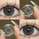 2PCS New Blue Colored Contact Lenses Gray Change the Color the High Quality Beauty Pupil Makeup Eyes Lens