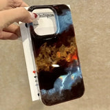 Luxury Blue Black Brown Render Splicing Case For iPhone 16 Pro Max Cases iPhone 15 14 13 12 11 XS Max XR X 7 8 Plus Clear Cover
