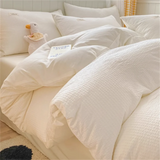 Huafu Ge Washed Cotton Four Piece Set, Non All Cotton Bedding, Pure Cotton Bedding, Bed Sheets, Duvet Covers, Bedding Products