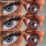 Brown Colored Contact Lenses, Yearly Disposable 14.2mm Small Pupil