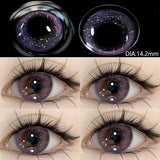 1Pair Beauty pupils Natural Colored eye lenses Myopia purple pupils Brown lenses Blue Contact 1 Yearly Use