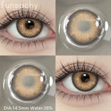 1pair Natural Color Contact Lenses for Eyes Blue Eye Lens Gray Lenses Fashion Korean Beauty Pupils Yearly Makeup Lens