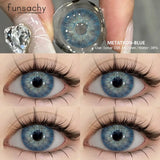 1Pair New Natural Contact Lenses Colored Contact Lenses Purple Eyes Lens Blue Lenses Yearly Gray Contact Fashion Pupils