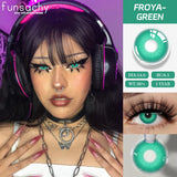 2pcs Cosplay White Mesh Lenses Anime Eye Color Lens Halloween Vampire Lenses Cosmetics Colorful Multicontacts Red Lens