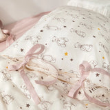 Adorable Pure Cotton Four-Piece Bedding Set Sweetheart Bear Tee-Piece Dormi Bedding Set Comfortable Warm Korean Sle