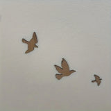 Ins Nordic Style Wooden Bird Self-Adhesive Decoration Home Space Theme Boys and Girls Room Decoration Wall Sticker Set Nursery Wall Art