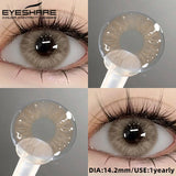 2pcs Natural Color Contact Lenses for Eyes Gray Lenses Colorcont Korean Lenses Yearly Beauty Brown Eye Contacts Lens