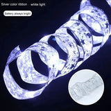 Blue Artificial Flowers Christmas Tree Decoration Glitter Star Light Berries Snowflakes Bow for Home Decor New Year Ornaments