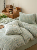 Floral Carved Milk Velvet Bedding Set 3-4 Pieces Winter Warmth Bed eet Cover Duvet Cover Bed Canopy Bedding Fre Sle