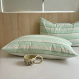 100 Cotton Pillowcase 2 PCS Colorful Stripe Pillow Case Bedding Black Pillow Cover Envelope Pillow Case Cover Nordic Sling