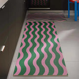 Kitchen Carpet Waterproof Oil-proof PVC Leather Washable Floor Mats Long Strip Runner Kitchen Rug Home Decoration Tappeto Cucina