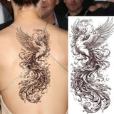 1 Sheet Realistic Flying Birds Flowers Temporary Tattoos For Women Girls Waterproof Long Lasting Fake Tattoo Sticker 3D Body Art