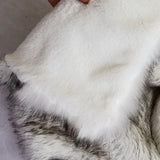 Luxury Imitation Fox Fur Blanket High-end Soft Fluffy Faux Fur Throws Blankets for Sofa Car Thickened Plush Warm Winter Blanket