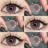 1pair New Color Contact Lenses for Eyes Natural Blue Eye Lenses Purple Lenses Gray Eye Contacts Brown Eye Lens Yearly