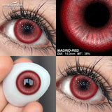 2pcs Colored Contact Lenses Halloween Cosplay White Crazy Contact Lenses Anime Red Eye Lenses Green Makeup Contact Lens