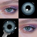 Prescription Colored Contact Lenses with Power Small Pupil Natural Eye Beauty 12 Month Disposable for Daily Cosmetics