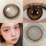 Prescription Contact Lenses Myopia Lenses with Diopters Natural Pupils Color Contact Lenses for Eyes Brown Lenses 2pcs