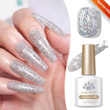 10ml Leopard Cat Magnetic Eye Gel Nail Polish Autumn Night Coffee Brown Glass Beads Soak Off UV LED Manicure Nail Ar