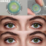 Gray Color Contact Lens 1 Pair Yearly Coloured Contact Lenses Brown Lenses for Party Cute Eyes Contacts Daily Eye Makeup
