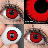 1 Pair Colored Contact Lenses for Eyes Cosplay White Lenses Black Eye Anime Lenses Halloween Cosmetic Cosplay Lenses