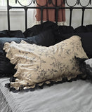 1 Piece Vintage Lace Pillowcase French Ruffle Design Pillow Cover Garden Rustic Style Pillowcases Cotton Cloth Pillow Case