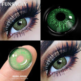 1Pair New Colored Contact Lenses for Eyes Big Black Eye Lens Natural Yearly Cosmetics Beauty Women Men Pupils Fast Ship