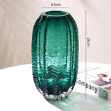 Simulated Cactus Green Glass Vase Hydroponic Flower Pots Decorative Flowers Arrangement Desk Decoration Shape Vases