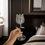 Romantic Rose-Shaped Glass Wine Glasses Drinkware Home Kitchen Bar Party Cocktail Glasses Decorative Beverage Cup Tableware Gift