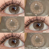 1 Pair Korean Lenses Natural Colorful Contact Lenses for Eyes Brown Contact Lenses Yearly Blue Lenses Gray Pupils Lens