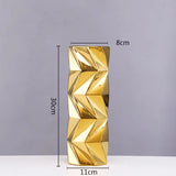 Ceramic Vase Light Luxury Tabletop Hydroponic Flower Arrangement Vases Modern Home Decoration Accessories
