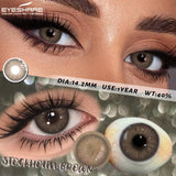1 Pair Brown Contact Lenses for Eye Natural Beauty-health Colored Lenses Gray Pupils Cosmetics Blue Lenses Yearly Use