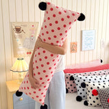 1PC 40x115cm INS Plush Long Milk Velvet Pillow Case for Women Sleeping Side Soft Pom-pom Ball Pillowcase Cover Home Decoration