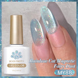 Auroras Cat Magnetic Gel Nail Polish Reflective Sparkling Glitter Semi Permanent Nail Art Soak Off LED UV Gel Varnis