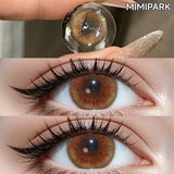Natural Style Big Diameter Colored Contacts 2pcs Multi-Tone Half Yearly Lenses for Daily Outfit Premium Look